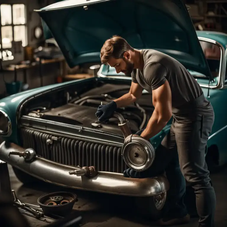 Visual representation of "tune up" - To adjust and tweak the performance of a piece of machinery, especially cars, to make it work better