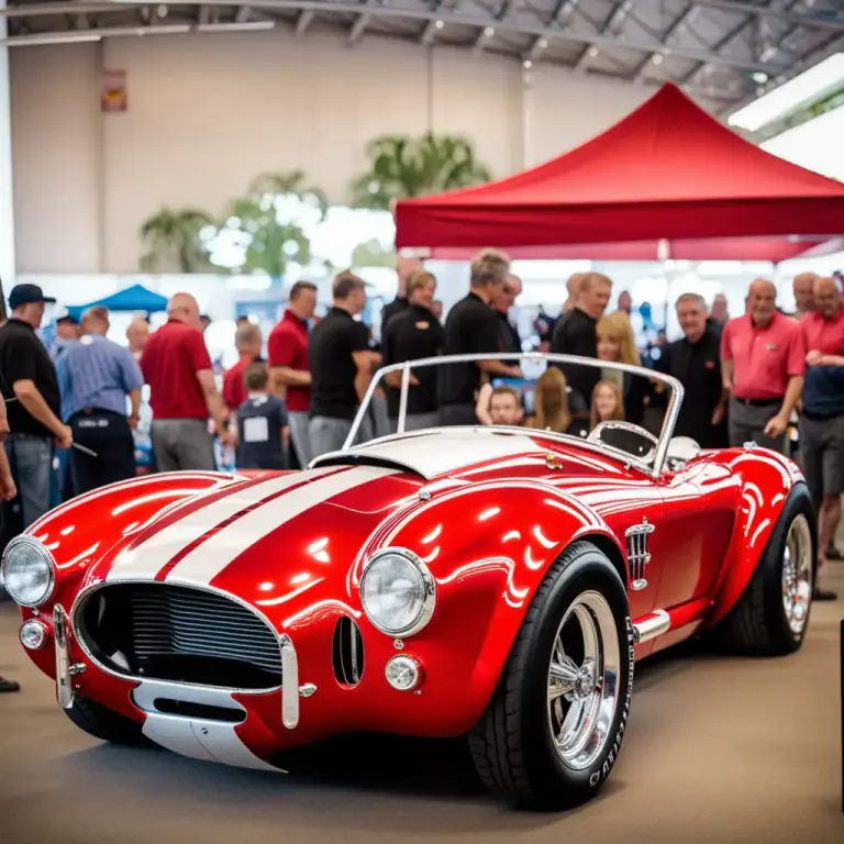 Visual representation of "cobra" - A model of sports car manufactured by Ford in the mid 20th century.