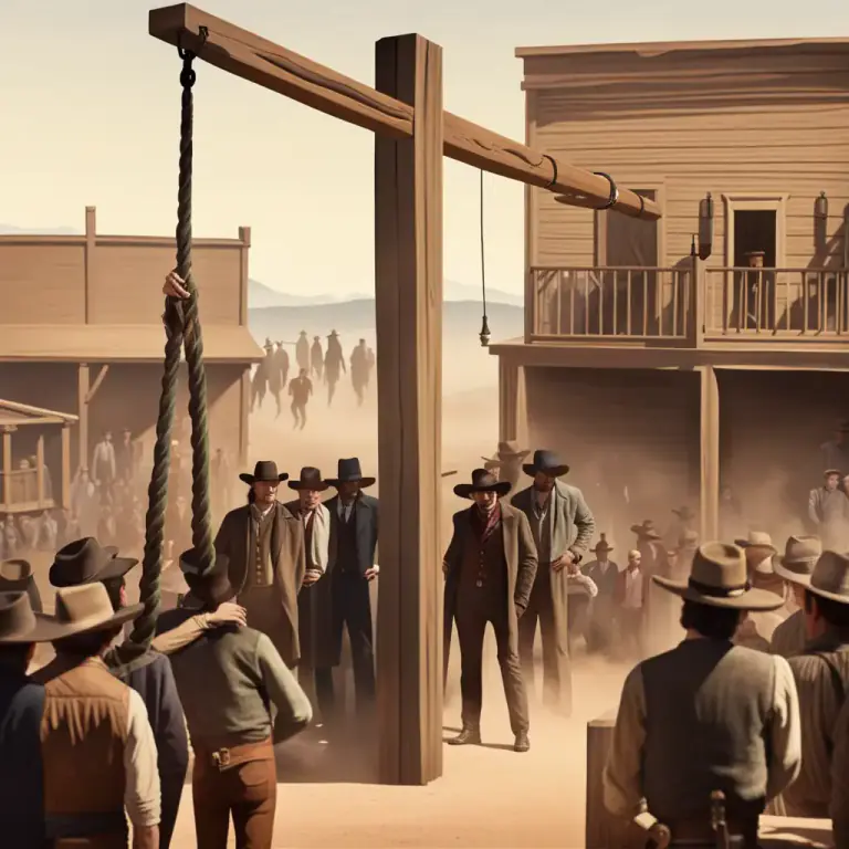 Visual representation of "string up" - To kill someone by hanging them