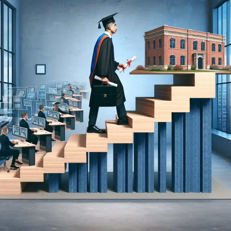 Visual representation of "mobility" - The ability to move between different levels in society or employment