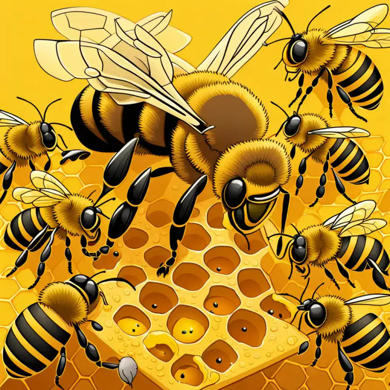 Visual representation of "queen" - The fertile female in a colony of social insects, which can lay eggs.