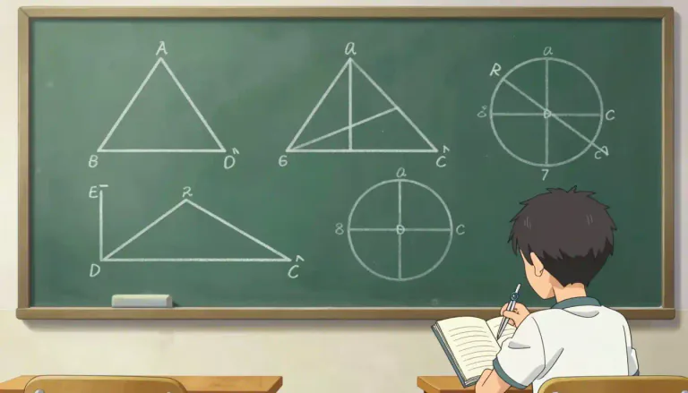 Visual representation of "trig" - A colloquial term for trigonometry, a branch of mathematics dealing with the relationships between the angles and sides of triangles.