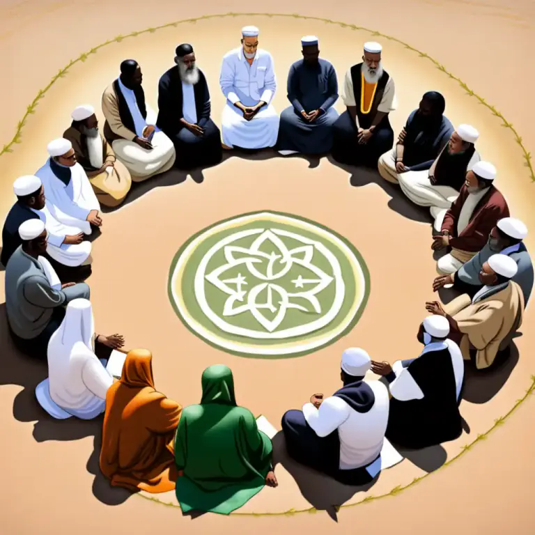 Visual representation of "dialogue" - A discussion in which two or more people or groups, especially religious groups, exchange their views