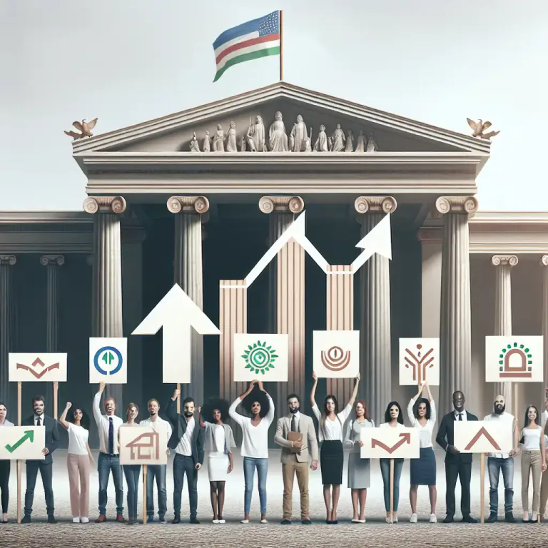 Visual representation of "platform" - A series of policies, beliefs, or ideas supported by a particular person or group