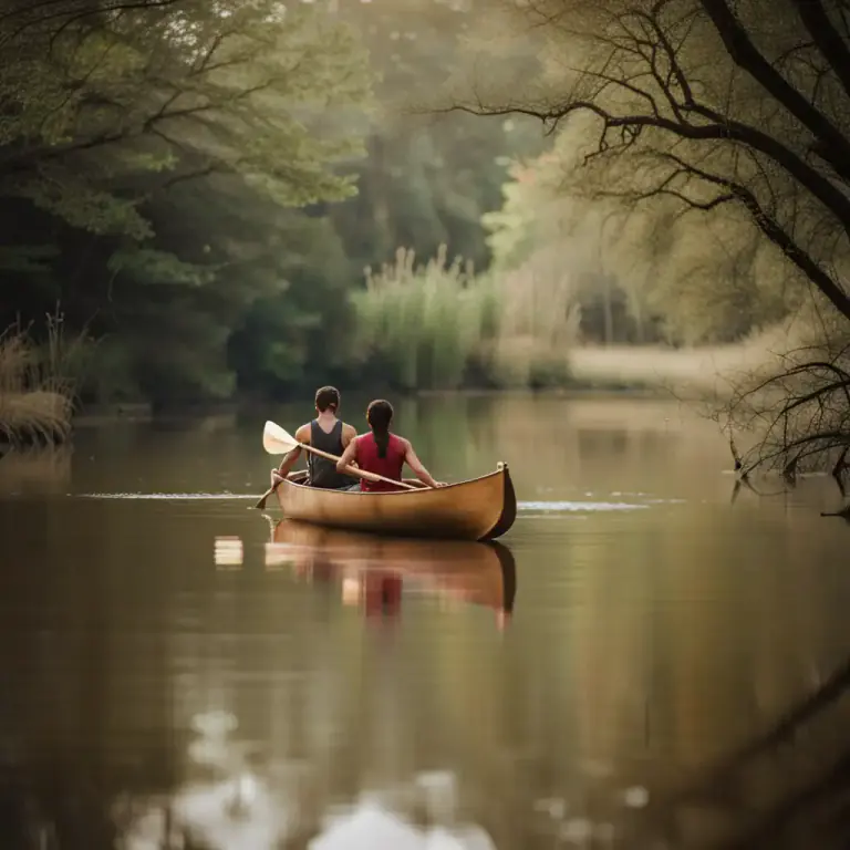 Visual representation of "dugout" - A canoe or other boat dug out from a single large piece of wood.
