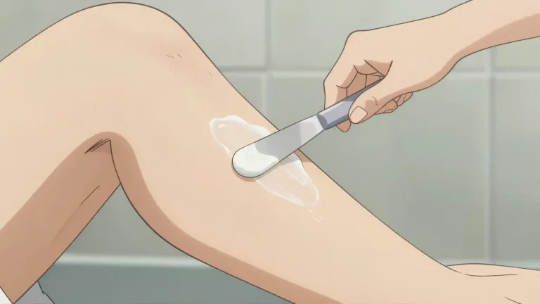 Visual representation of "depilatory" - Used to remove hair