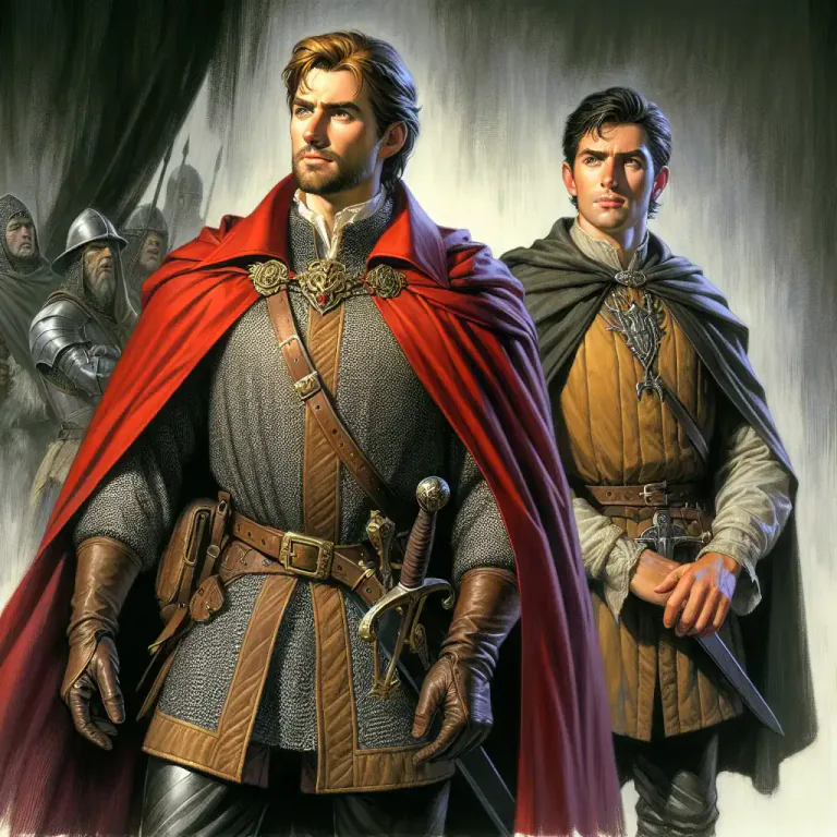 Visual representation of "sidekick" - A secondary character in literature or drama who accompanies a main character