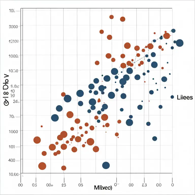 Visual representation of "regress" - In statistics, to determine the relationship among variables.