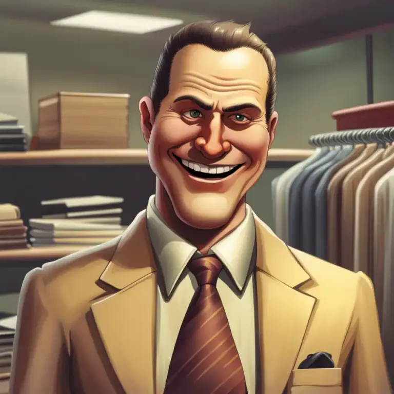 Visual representation of "greasy" - Referred to someone who is untrustworthy or insincere.