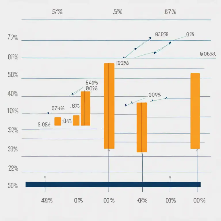Visual representation of "step up" - An increase or rise