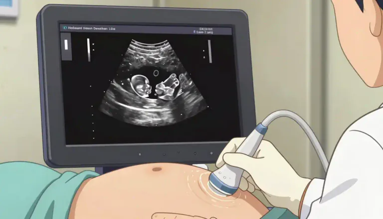 Visual representation of "sonogram" - A sonogram is an image created using ultrasound technology, commonly used for viewing developing babies during pregnancy.