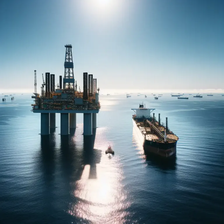 Visual representation of "chevron" - A company that works on producing and selling oil, gas and other related products