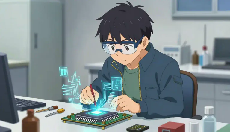 Visual representation of "technologist" - An expert in a particular field of technology.
