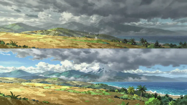 Visual representation of "climate" - The usual weather conditions in a particular area or region.