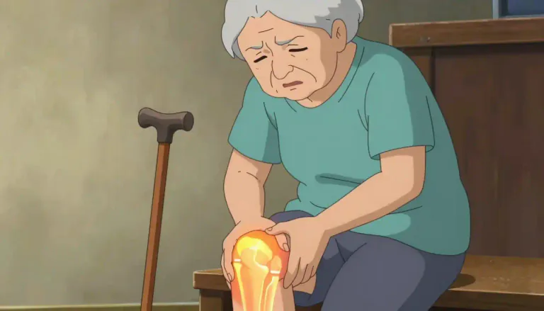 Visual representation of "rheumatism" - A medical condition affecting the joints and connective tissues. It causes pain and stiffness.