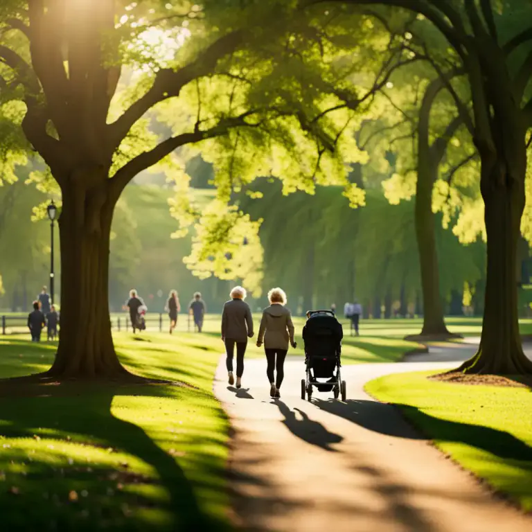 Visual representation of "stroller" - A person who walks in a leisurely way