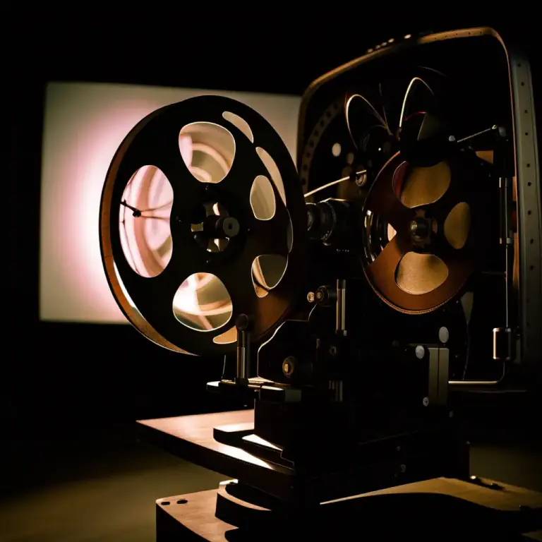 Visual representation of "projection" - The action of showing a picture or movie onto a screen