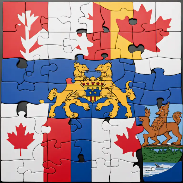 Visual representation of "confederation" - In the context of Canadian history, Confederation refers specificlaly to the political union of the three provinces - Nova Scotia, New Brunswick and the Province of Canada in 1867, and the subsequent addition of other provinces and territories.
