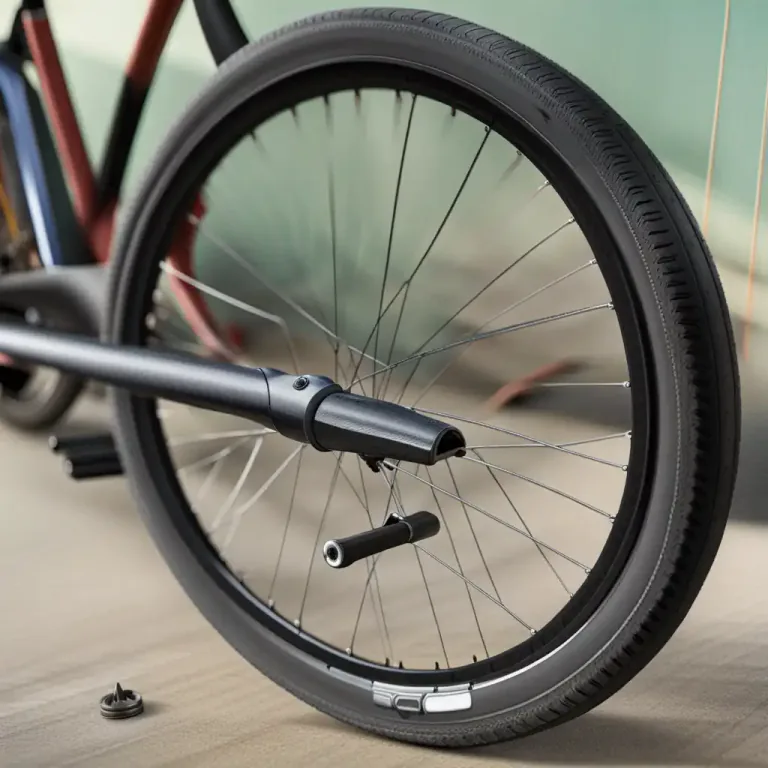 Visual representation of "puncture" - A flat tire caused by a hole
