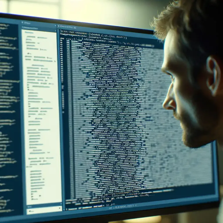 Visual representation of "indentation" - In coding and programming languages, it is the space left before a line of code to signify a block of code.