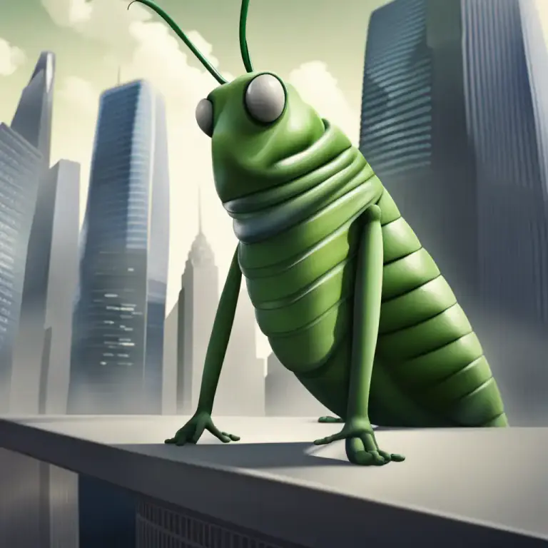 Visual representation of "grasshopper" - Someone who is new and still learning