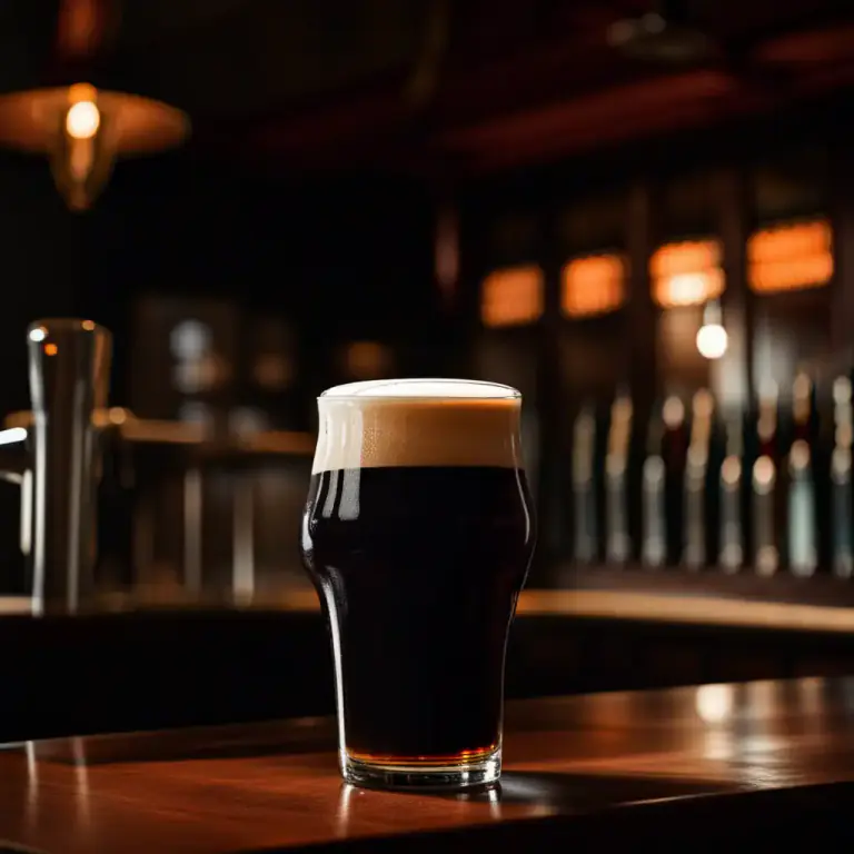 Visual representation of "stout" - A kind of dark beer