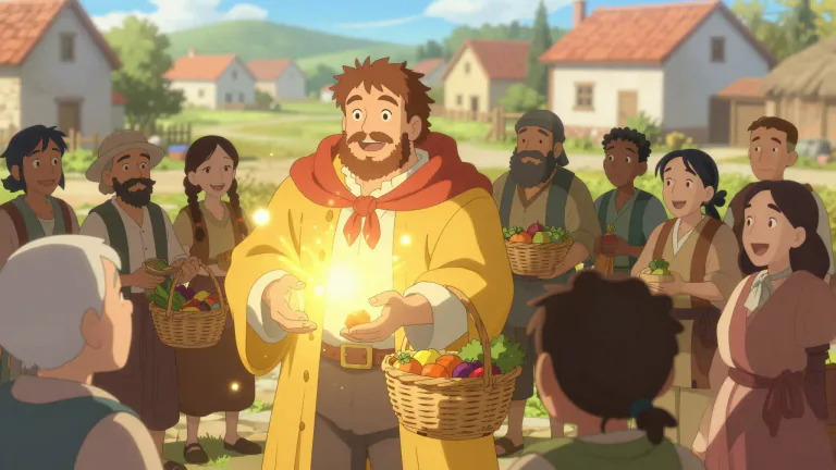 Visual representation of "bounty" - Generosity in giving to others.