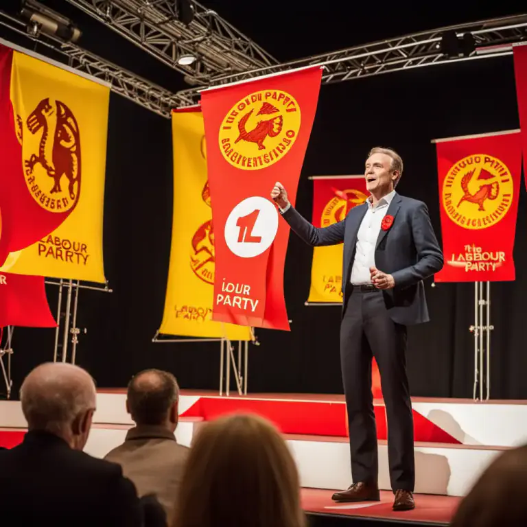 Visual representation of "labour" - A political party advocating the rights of working people