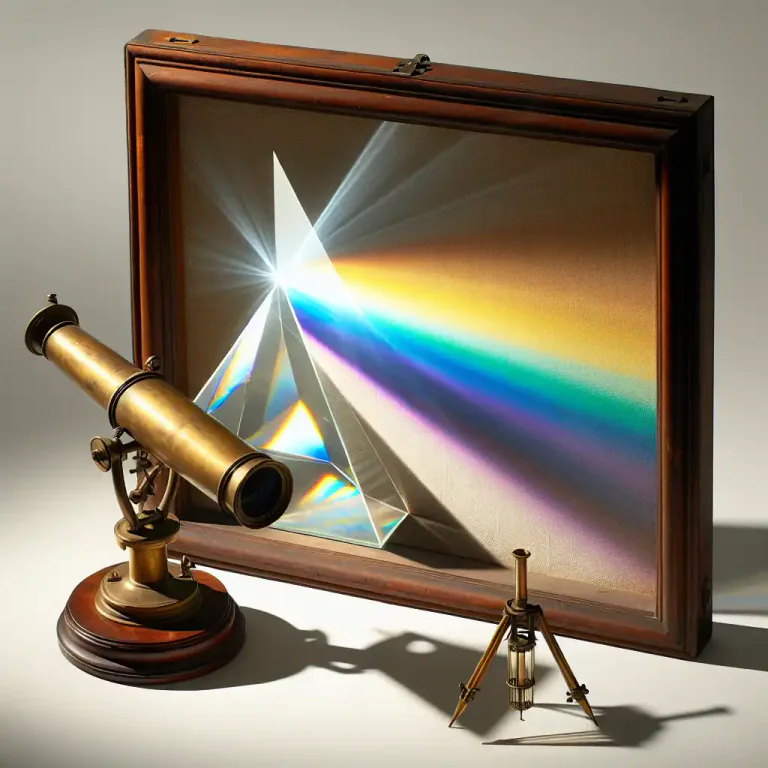 Visual representation of "prismatic" - Referring to or involving the splitting of light into a spectrum of colors.