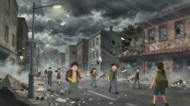 Visual representation of "chaotic" - Disordered and unpredictable.