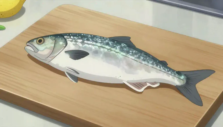 Visual representation of "whiting" - A type of fish, often eaten as food.