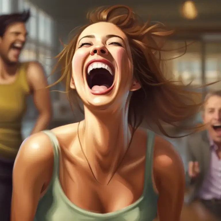 Visual representation of "fit" - A sudden uncontrollable outbreak, often of anger or laughter.