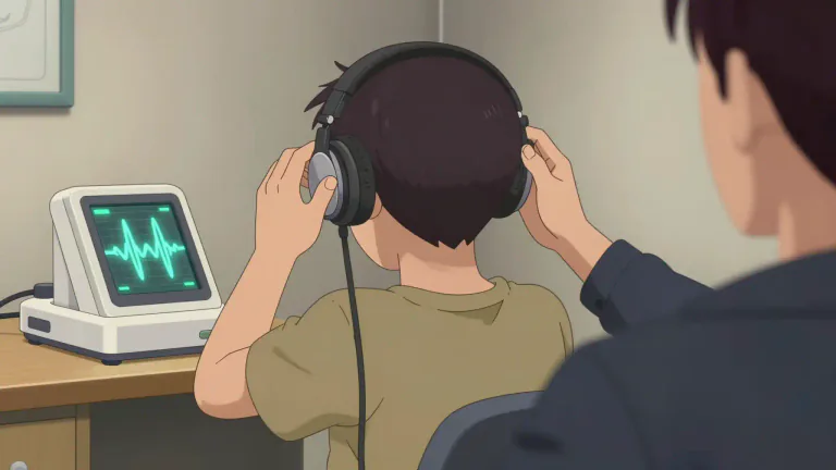 Visual representation of "audiometric" - Related to the measurement of hearing and auditory function.