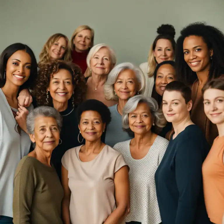 Visual representation of "woman" - Women considered as a group; the female sex