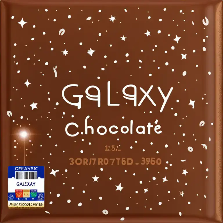 Visual representation of "galaxy" - A type of candy bar made from milk chocolate.