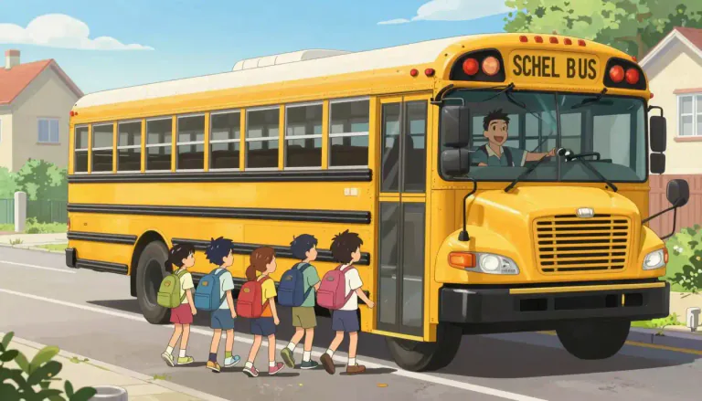 Visual representation of "schoolbus" - A large vehicle designed to transport children to and from school.