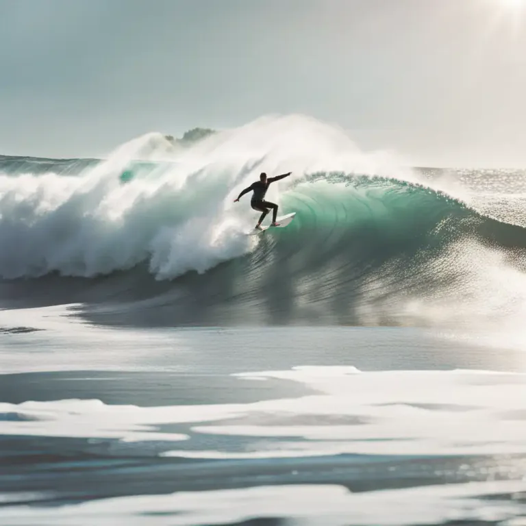 Visual representation of "slab" - The act of surfing a large wave