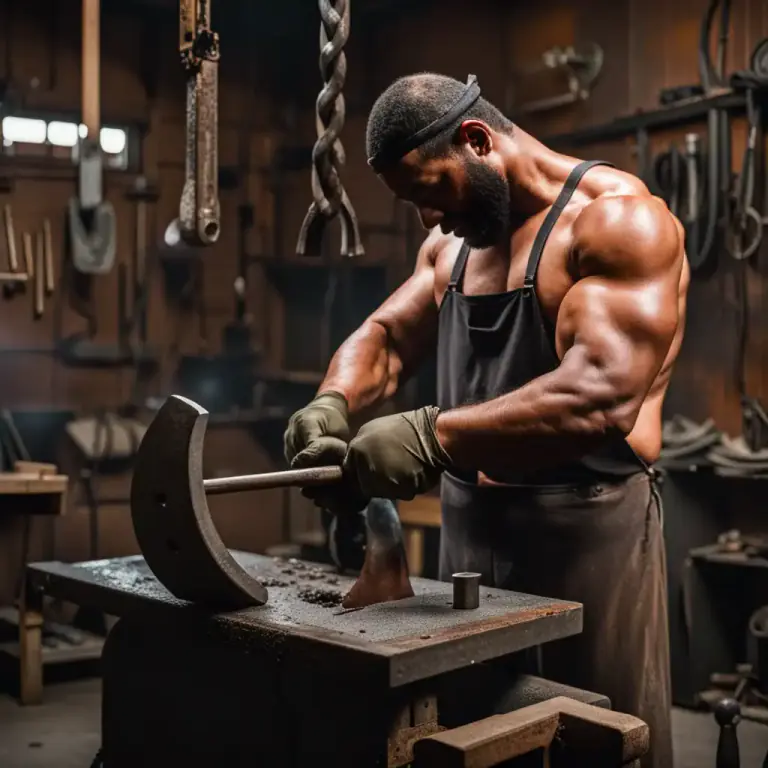 Visual representation of "forge" - to make or produce, especially with some effort