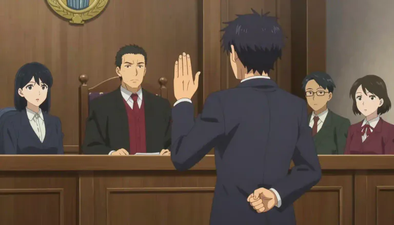 Visual representation of "perjury" - The act of lying after promising to tell the truth, especially in a court of law.