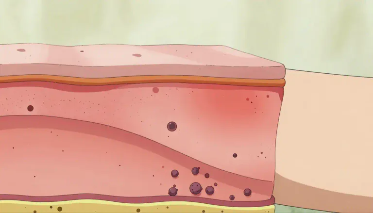 Visual representation of "derm" - A prefix used in medical terms referring to skin or related to the integumentary system.