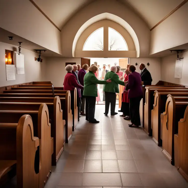 Visual representation of "vestibule" - A part of a church between the entrance and the nave