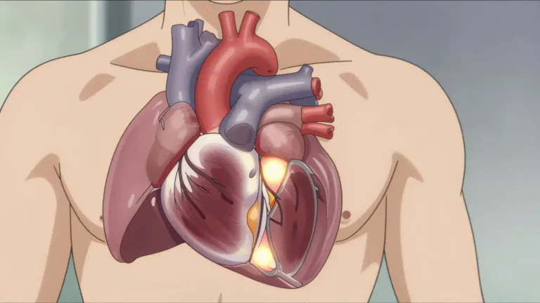 Visual representation of "ventricular" - Relating to a ventricle, especially one of the chambers of the heart.