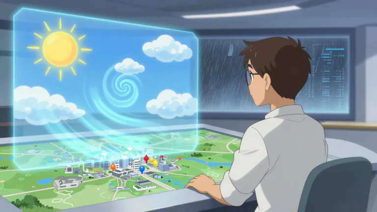 Visual representation of "predictive" - Being able to say what will happen in the future.