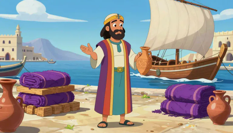 Visual representation of "phoenician" - A person from ancient Phoenicia.