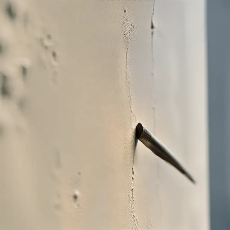 Visual representation of "stick out" - To jut or protrude from a surface.