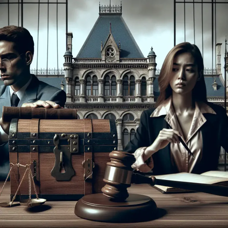 Visual representation of "sequester" - To take hold of someone's property until they pay the money they owe