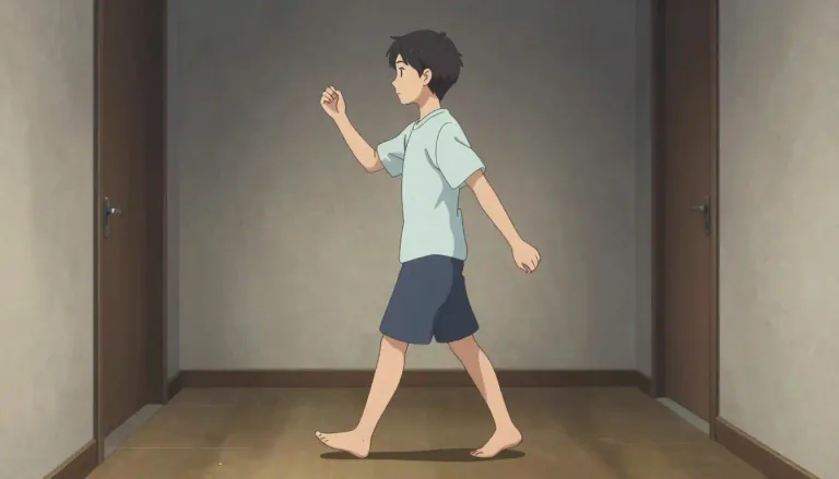 Visual representation of "tiptoe" - To walk quietly and carefully with your heels off the ground