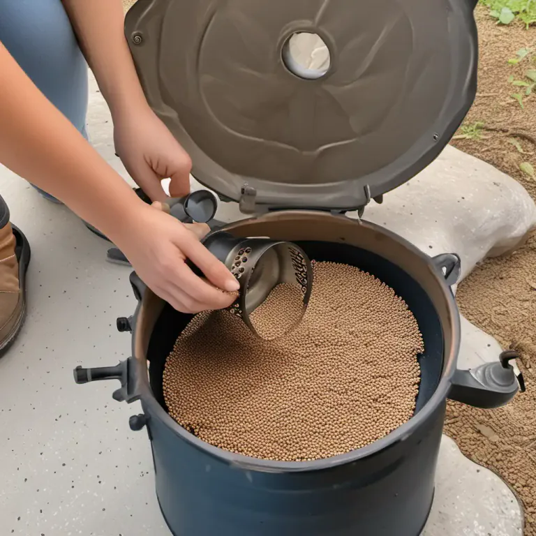 Visual representation of "pellet" - Small round pieces of a substance, often pressed together, used for fuel in pellet stoves.