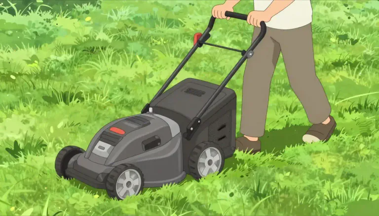 Visual representation of "lawnmower" - A machine that cuts grass to make it shorter