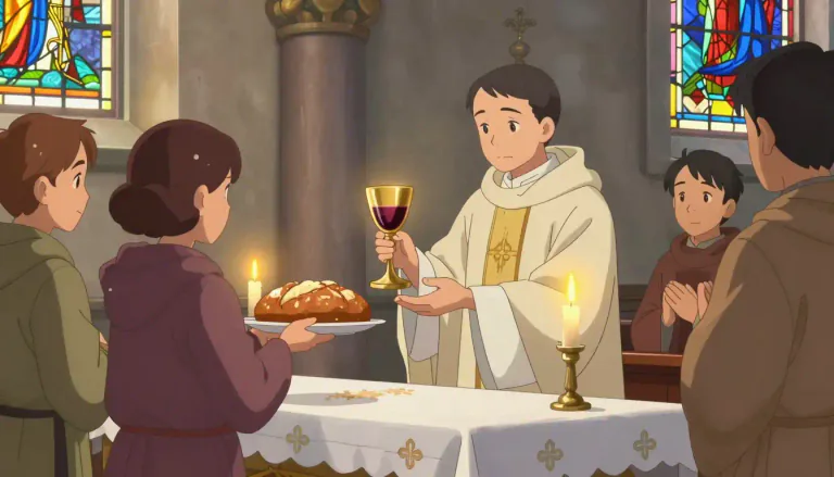 Visual representation of "oblation" - An offering to a deity, especially in a religious context.